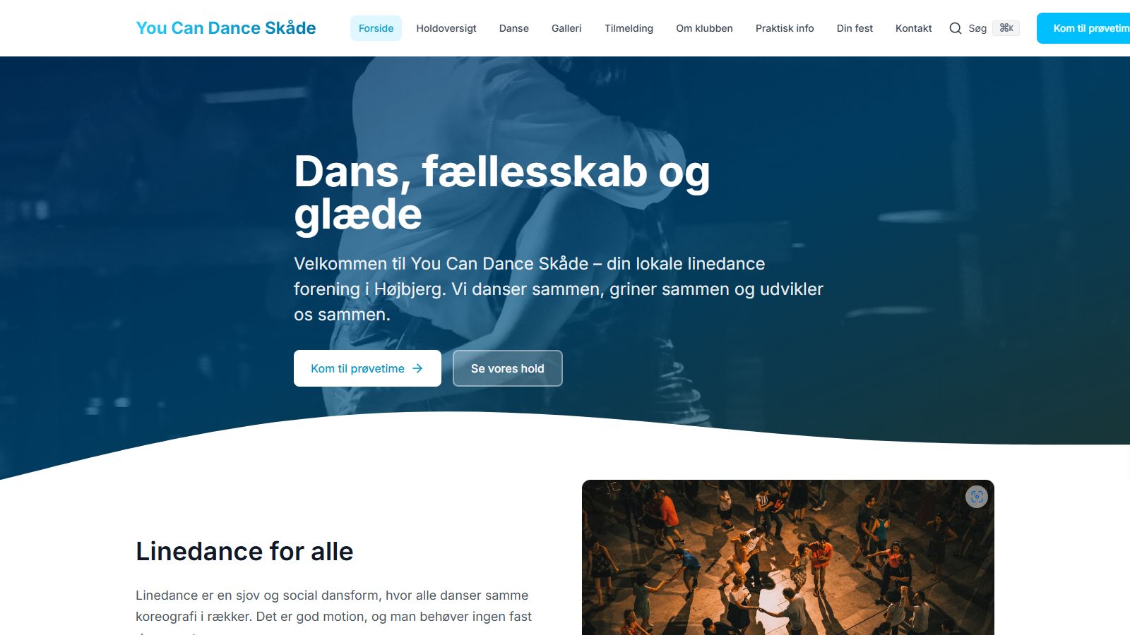 Ny hjemmeside til YouCanDance